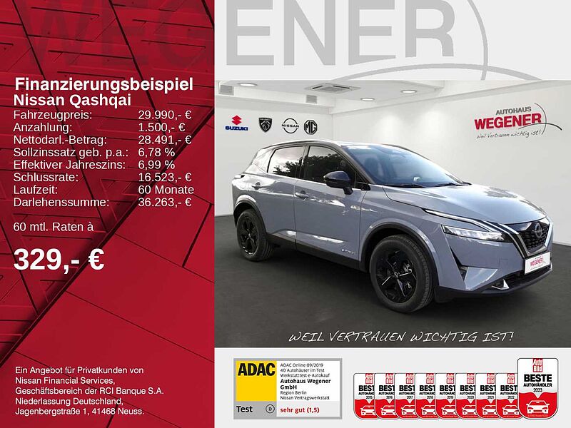 Nissan Qashqai MY22 1.5 VC-T e-POWER 190 PS Black Edition