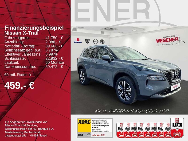 Nissan X-Trail N-CONNECTA 1.5 VC-T e-POWER 204 PS 19'-Leichtmetallfelgen, 10,8' Head-up-Display