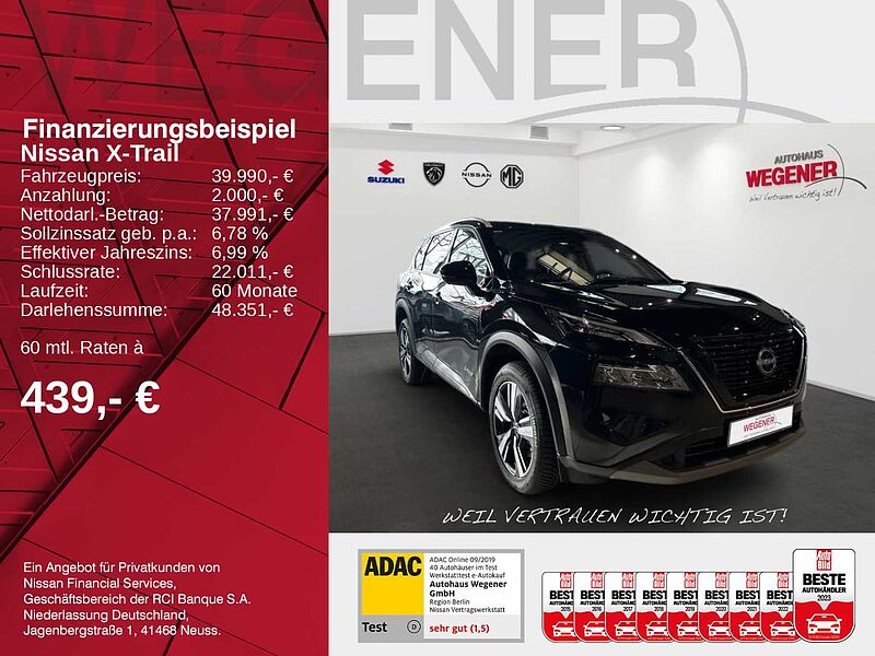 Nissan X-Trail N-CONNECTA 1.5 VC-T e-POWER 204 PS 19'-Leichtmetallfelgen, 10,8' Head-up-Display