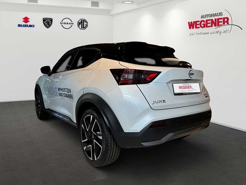 Nissan Juke 1.6 HYBRID 143 PS 4AMT N-DESIGN 19-LM-Felgen 360° Sicherheit Tempomat Beheizbare