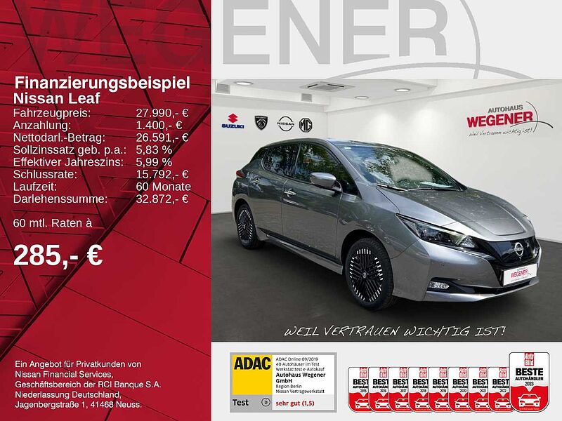 Nissan Leaf e+ 62 kWh N-CONNECTA Metallic Wärmepunpe Led Sitz-/ Lenkradheizung