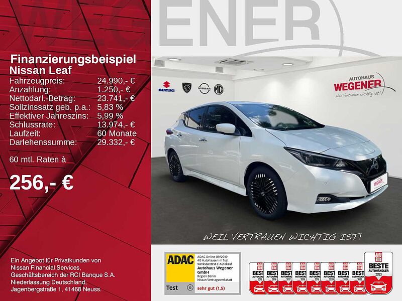 Nissan Leaf 40 kWh 150PS N-CONNECTA LED Wärmepumpe 360° Rundumsicht Sitz-/Lenkradheizung