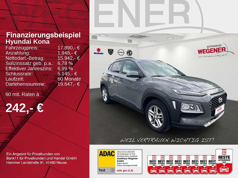 Hyundai Kona 1.0 KAMERA KLIMA NAVI SITZHEIZUNG ALLWETTER