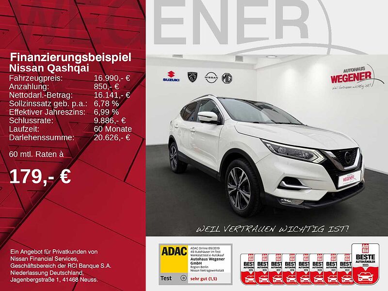 Nissan Qashqai N-CONNECTA PANO NAVI KAMERA SITZH.