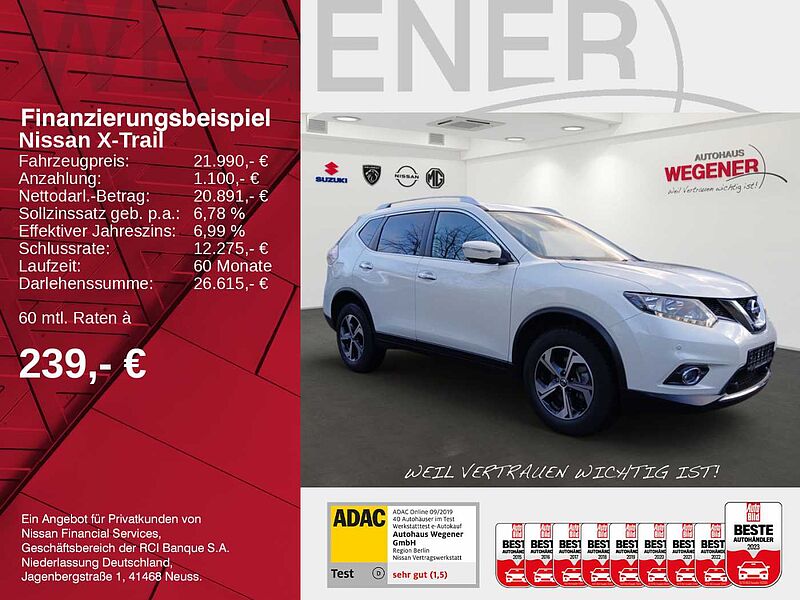 Nissan X-Trail N-VISION 2.0DCI XTRONIC 4X4 Navi Pano 360°