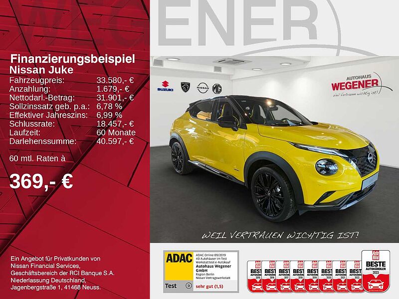 Nissan Juke 1.6 HYBRID 143 PS 4AMT